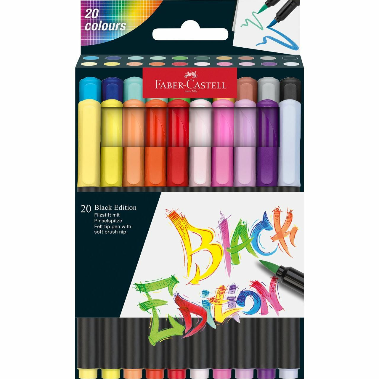 Faber-Castell Auswaschbare Filzstifte, 20 Farben
