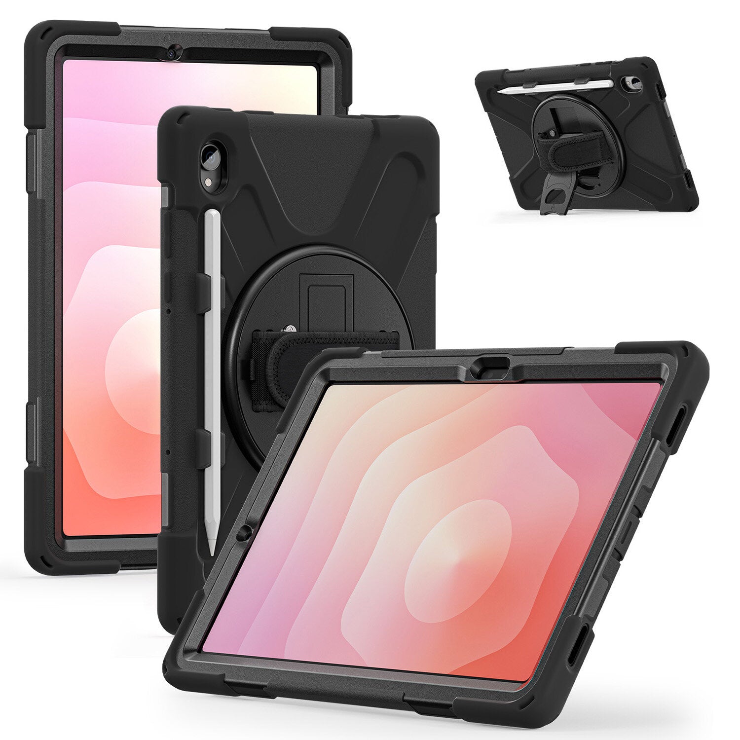 4smarts Rugged Case Grip Tablet-Hülle für Samsung Galaxy Tab S11 11" – Schwarz