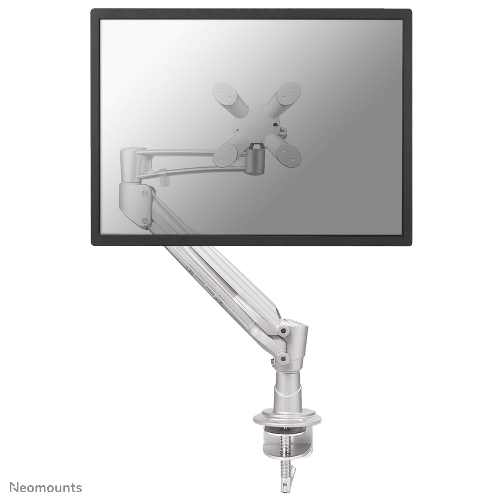 Neomounts FPMA-D940HC – Tischhalterung, Tischklemme, bis 37", 15 kg, höhenverstellbar, silber