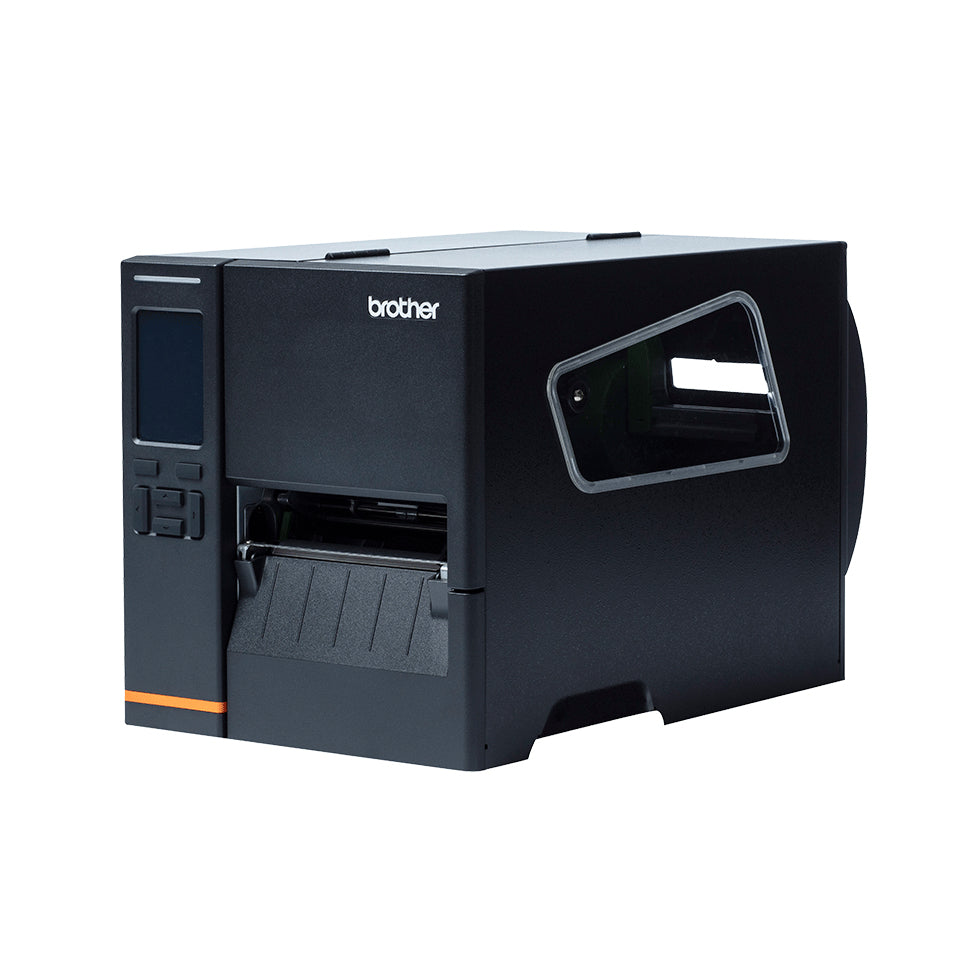 Brother TJ-4021TN – Etikettendrucker, Thermotransfer, USB, LAN, RS-232, 203 × 203 dpi, für Etiketten bis 107 m