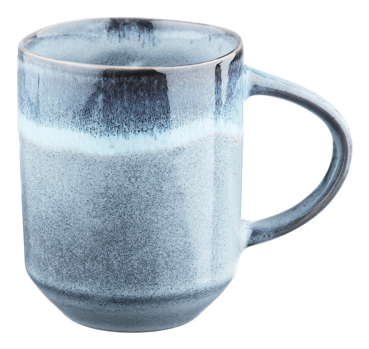 Björn GENESIS Tasse – 0,40 l, Steingut, Blau, Spülmaschinengeeignet, Mikrowellengeeignet, 6 Stück