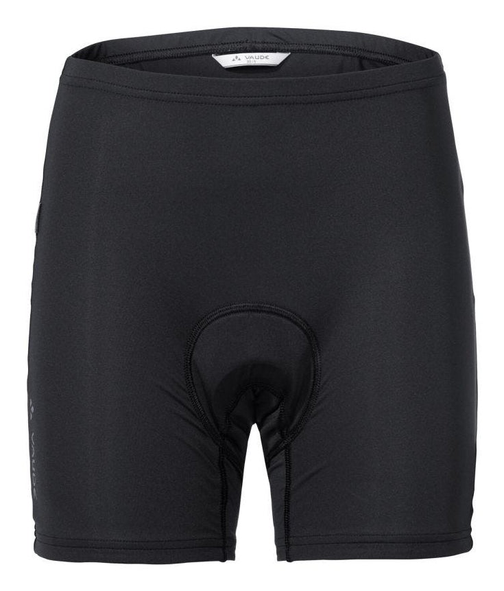 VAUDE Velo-Innenhose, T-Pad – Grösse 38 – Schwarz, Polyester/Elasthan (recycelt), Slim fit