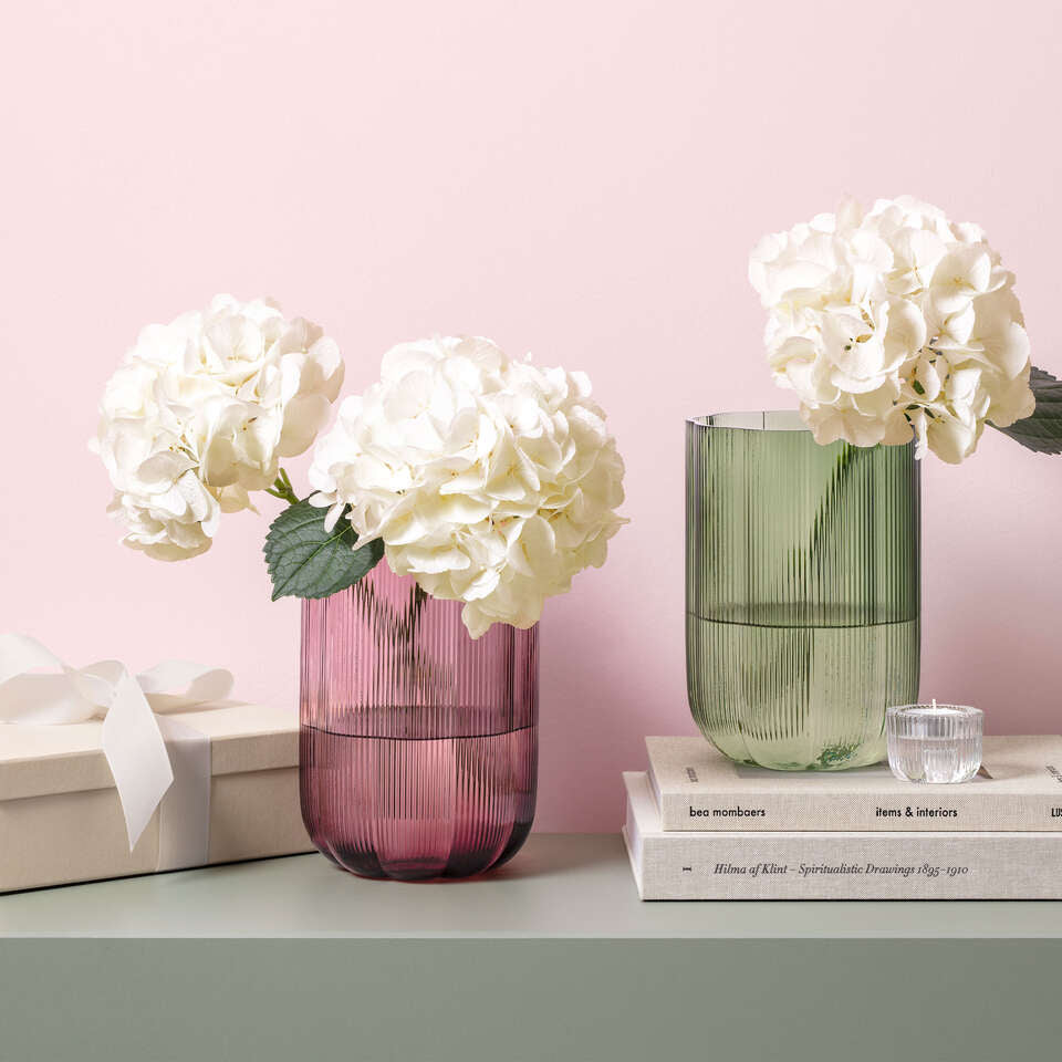Villeroy & Boch Vase – Ø 16 × 22 cm – Glas, violett