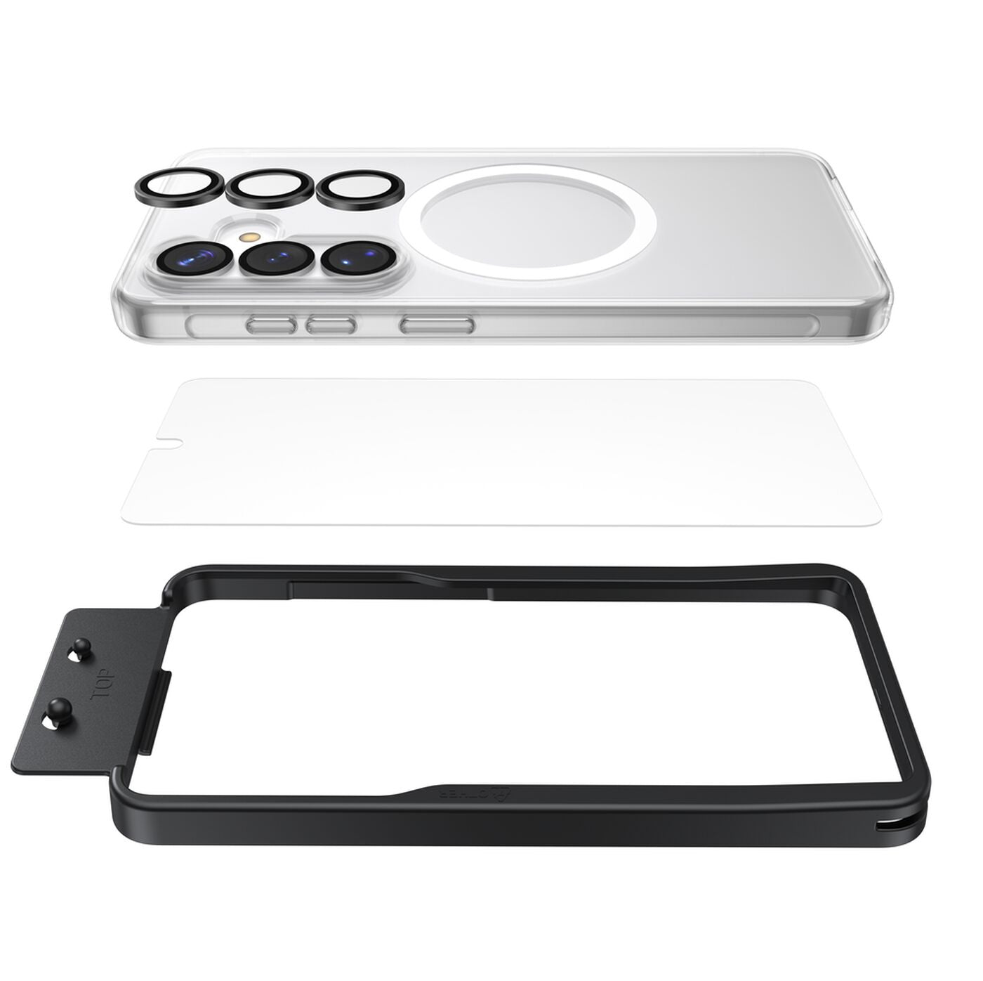 Belkin 3-in-1 Starter-Set (Displayschutz, Hülle, Kameralinsenschutz) – für Galaxy S26+ – Transparent