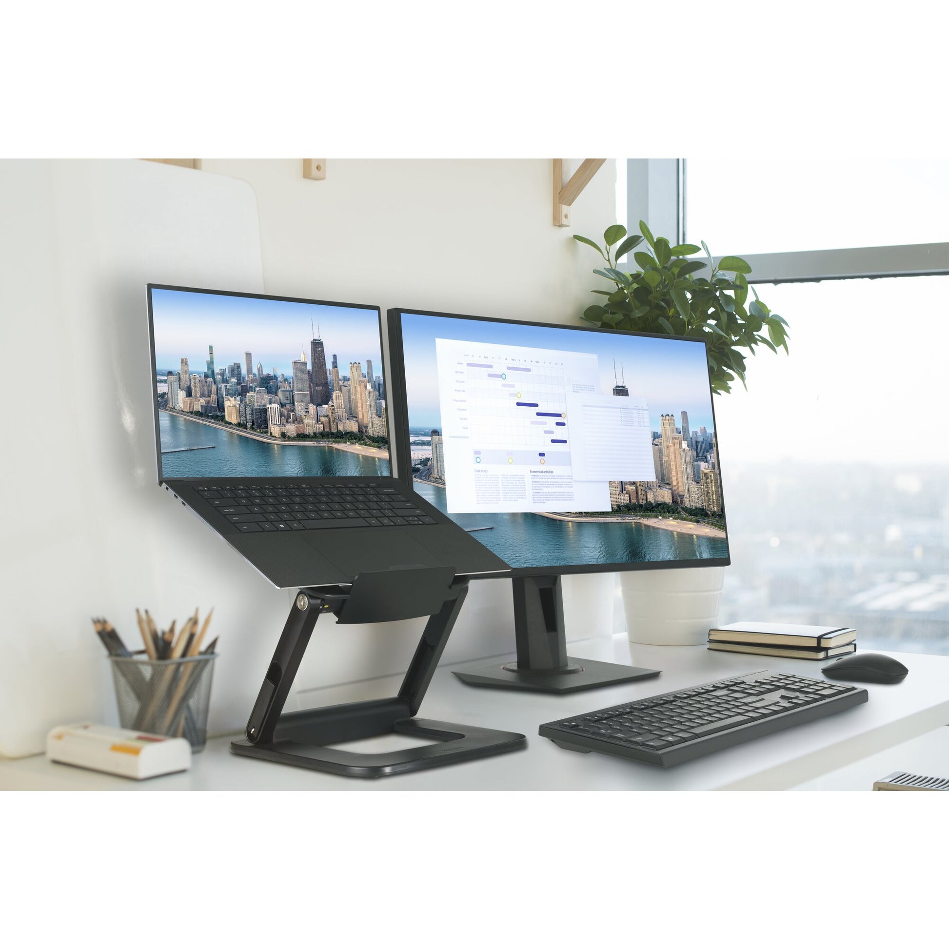 Kensington Laptop-Ständer – für Notebooks bis 16", 3 kg, höhenverstellbar – Schwarz
