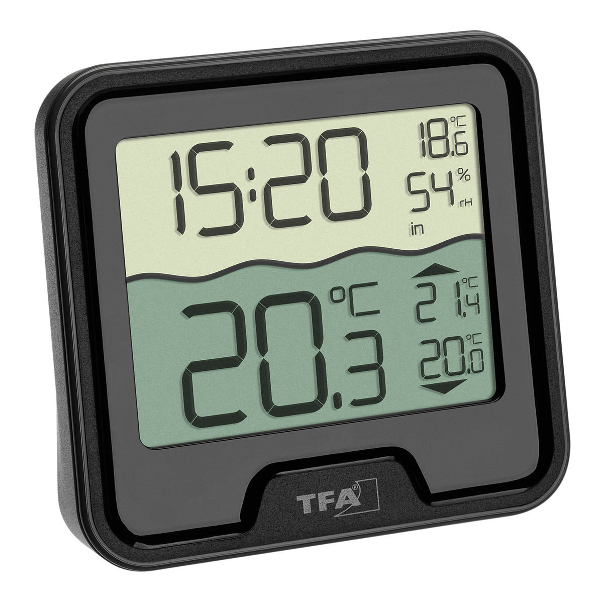 TFA-Dostmann TFA Dostmann MARBELLA – Funk-Poolthermometer, Reichweite 100 m – Schwarz