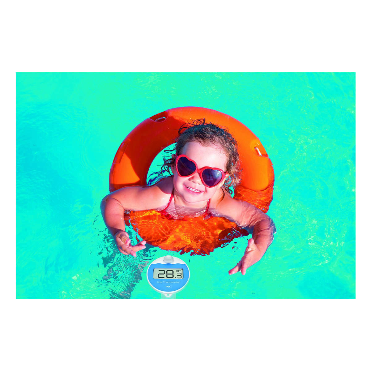 TFA-Dostmann TFA Dostmann MARBELLA – Funk-Poolthermometer, Reichweite 100 m – Schwarz