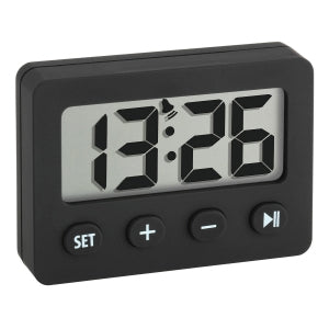 TFA-Dostmann TFA Dostmann Digitalwecker – Timer, 5,9 × 4,2 × 1,4 cm, schwarz, Gummi