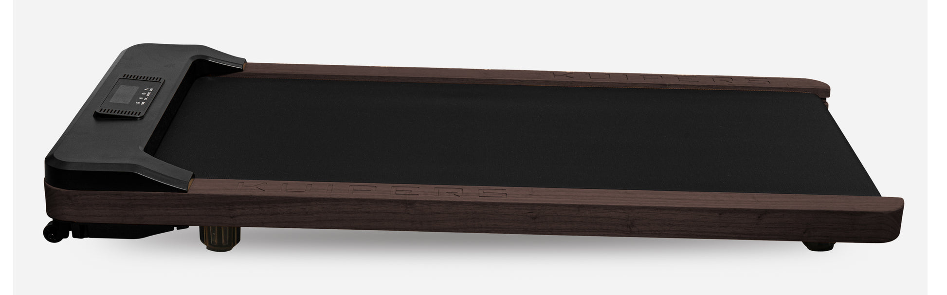 Kuipers Laufband K1, Lauffläche 44 × 106 cm, 135 kg – Dunkelgrau, Holz