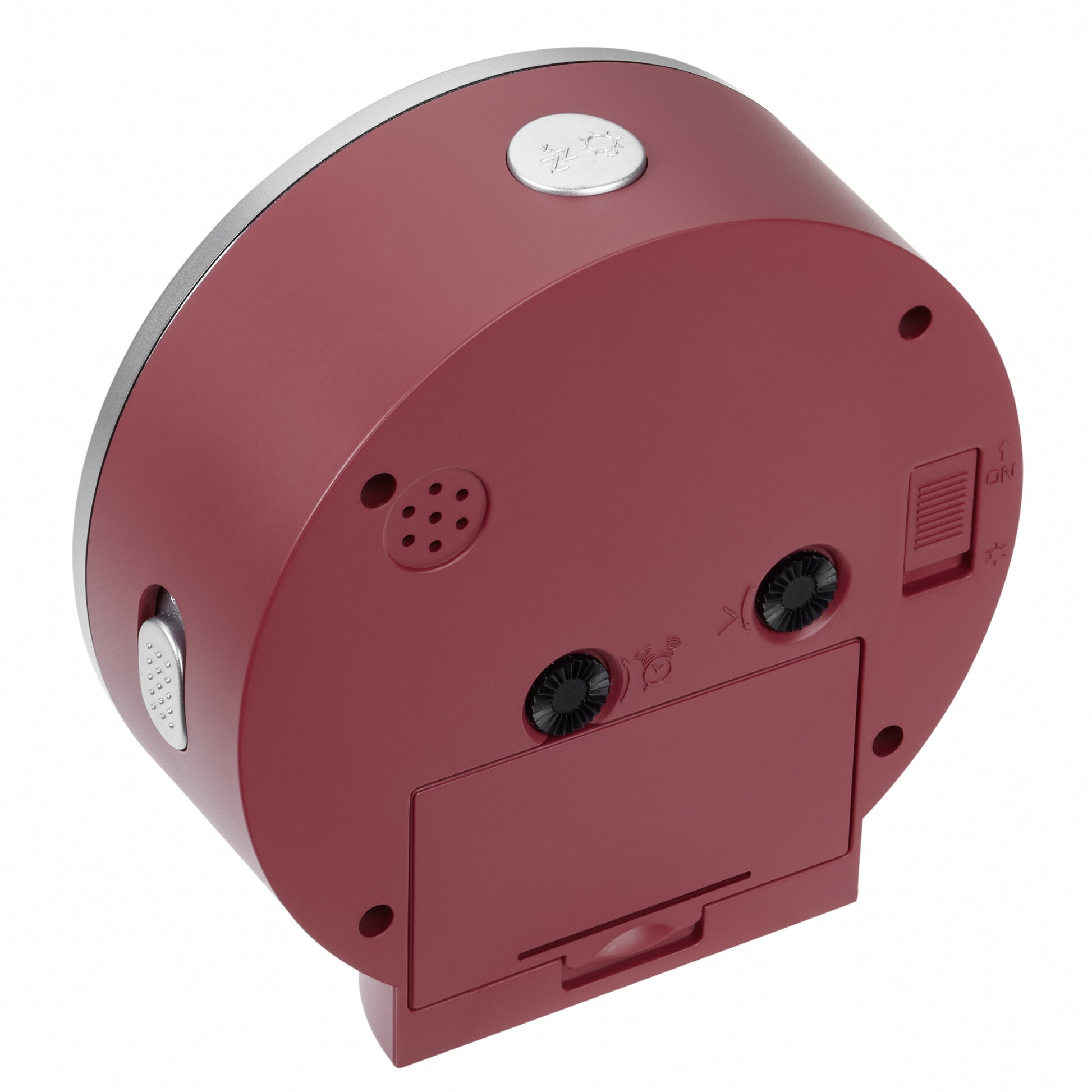 TFA-Dostmann TFA Dostmann Quarz-Wecker – Analog, 10,3 × 9,9 × 3,9 cm, rot
