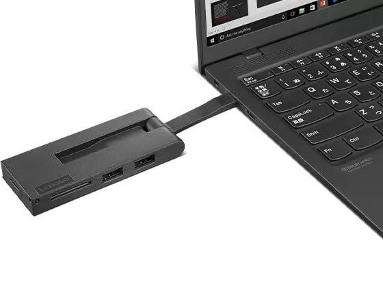 Lenovo 4XH1C12753 Multiport-Adapter – USB-C, 1× HDMI, 2× USB-A, SD/microSD