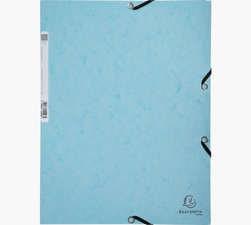 Exacompta Gummibandmappe Aquarel A4 – 3 Klappen, Karton, mehrfarbig, bis 250 Blatt, 5 Stk.