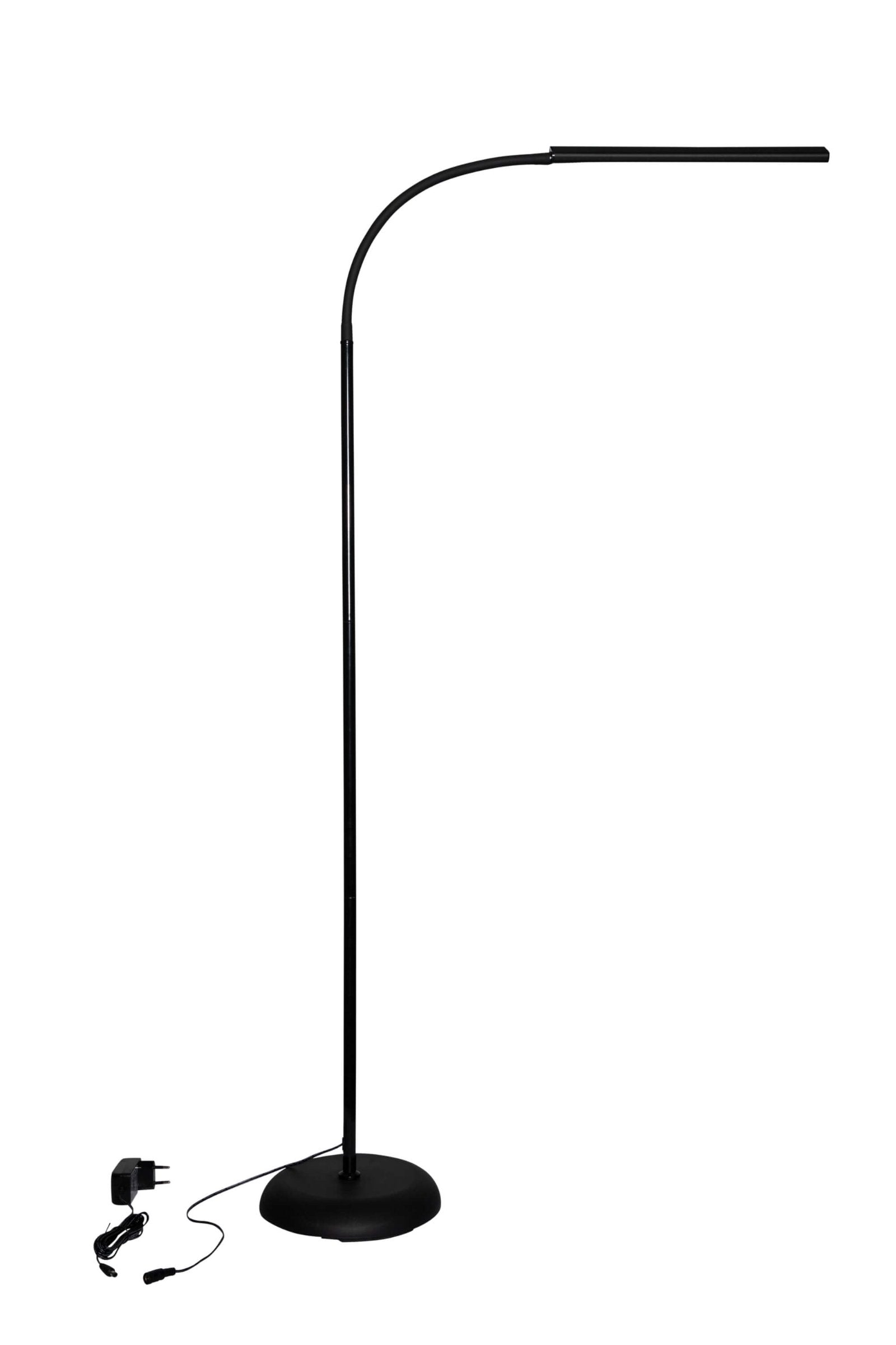 MAUL LED-Stehleuchte Pirro – 4-stufig dimmbar, dreh- und neigbar – 3000 K – 726 lm 7 W – Schwarz
