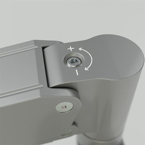 Chief DMA1S – Monitorarm Tischhalterung – bis 32" – bis 6,8 kg/Monitor – höhenverstellbar – Silber