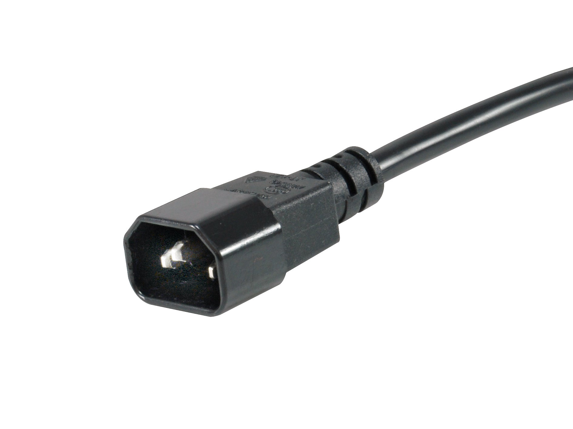Equip 333286 Steckdosenleiste Typ F 8×, 2500 W – 1U Horizontal – IEC C14-Koppler, 1,8 m Kabel – Schwarz