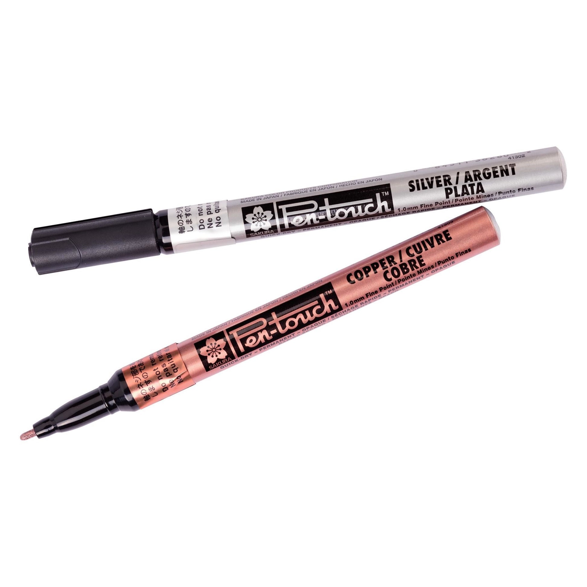 Sakura Permanentmarker – silber, gold, kupfer, weiss, 4er Set