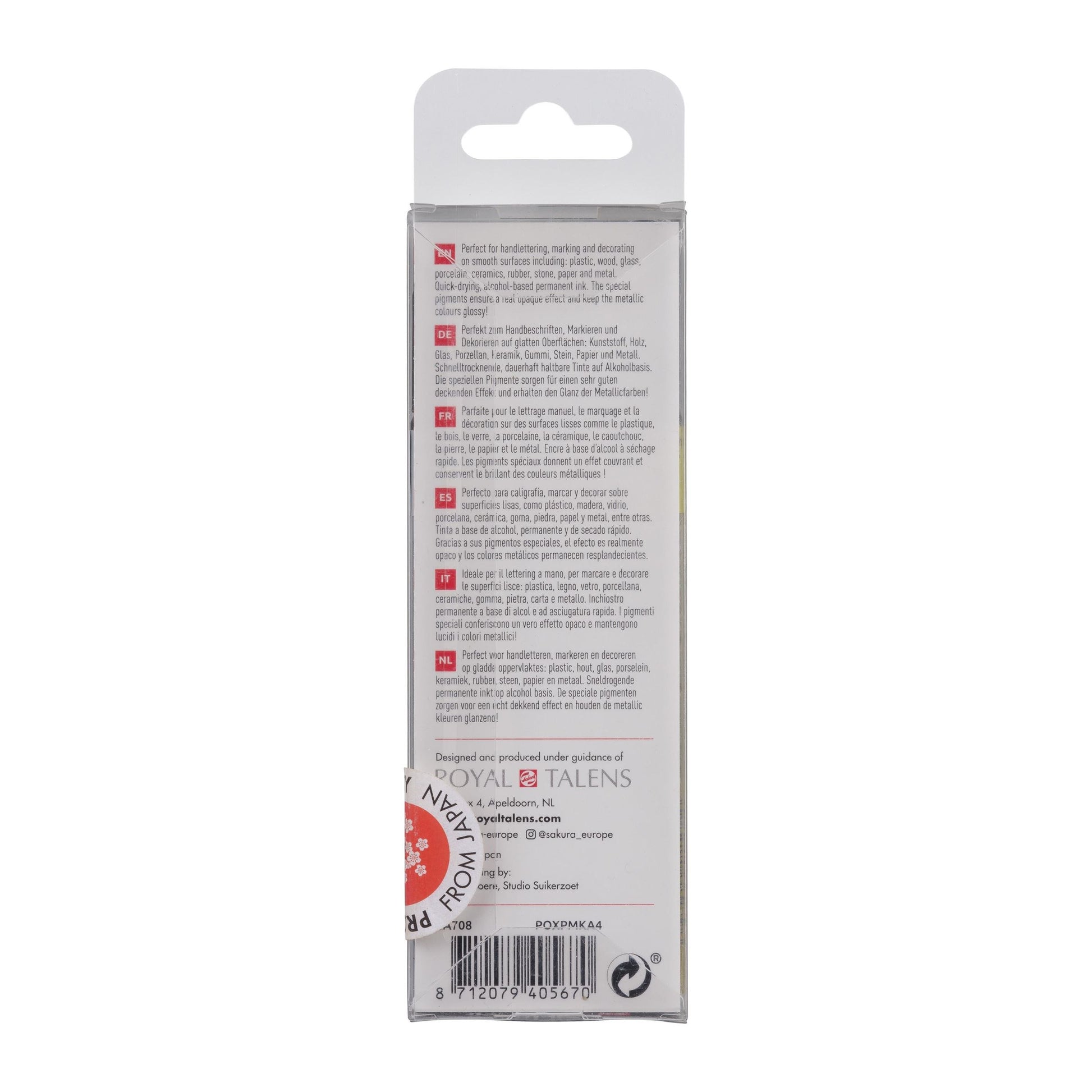 Sakura Permanentmarker – silber, gold, kupfer, weiss, 4er Set