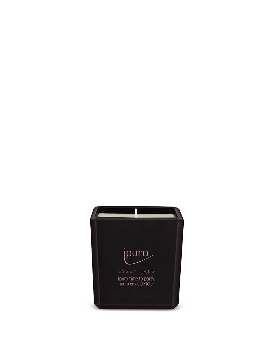 ipuro ESSENTIALS Time for Party – Duftkerze, quadratisch