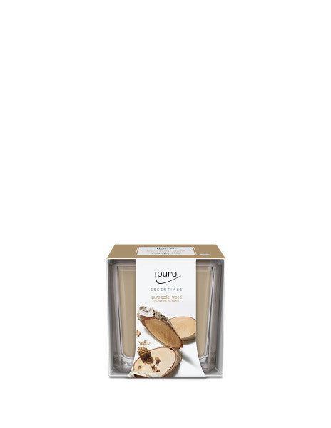 ipuro Essentials Zedernholz – Duftkerze, 25 h