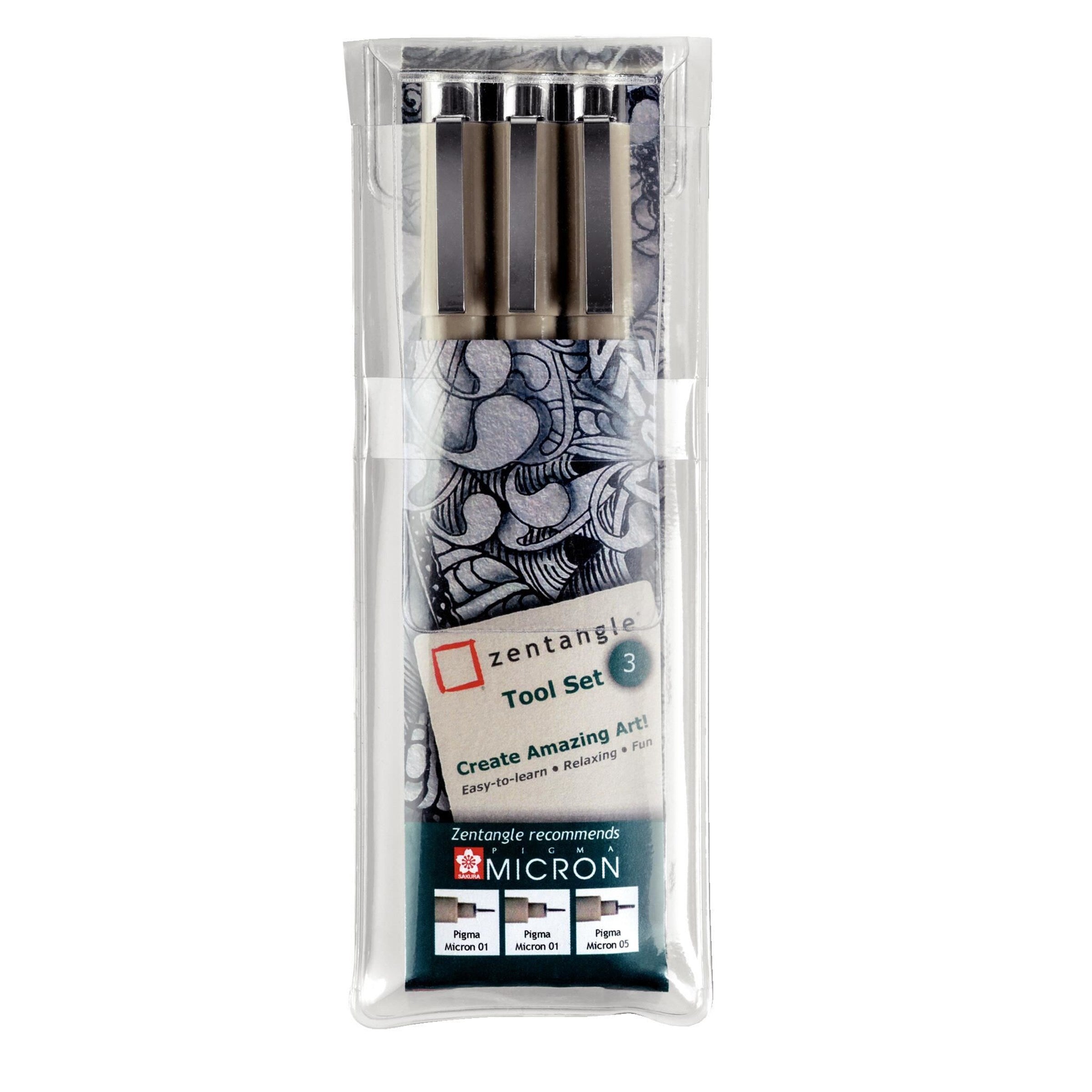 Sakura Pigma Micron Fineliner Set – 3 Stk., schwarz