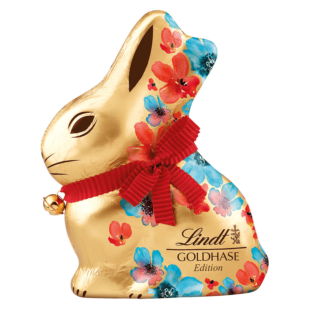 Lindt Flower Edition Osterschokolade Goldhase – Milch, 200 g