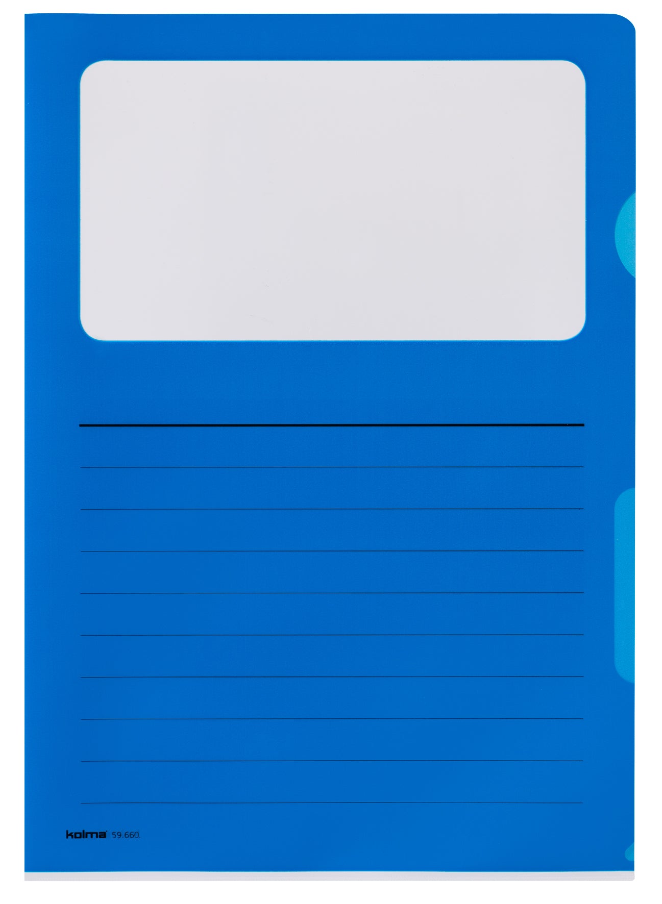 Kolma Sichtmappe A4 – Blau, Polypropylen, Glänzend, 130 µm, 10er-Pack