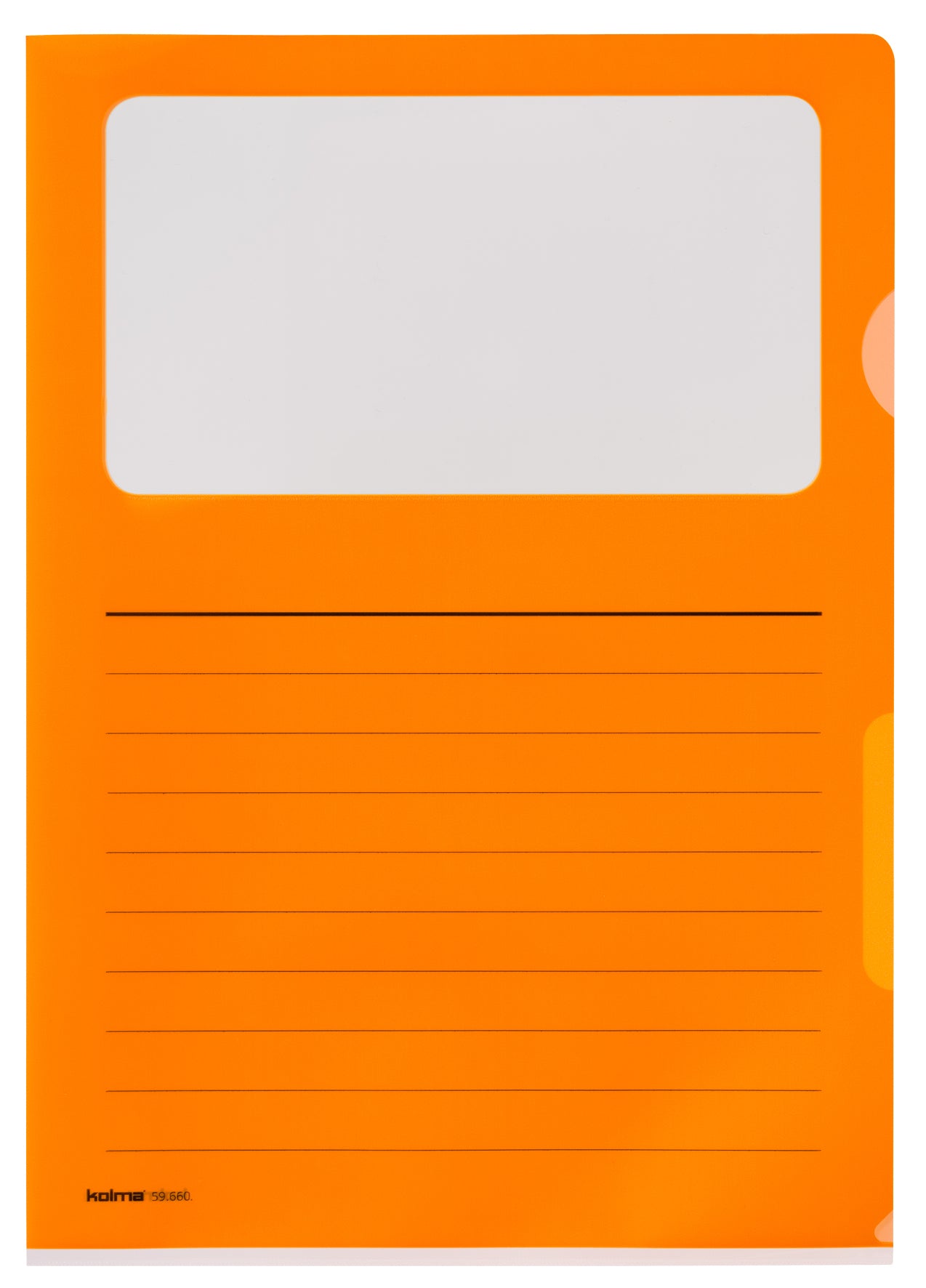 Kolma Sichtmappe A4 – Orange, Kunststoff, glänzend, 130 µm, 10er-Pack