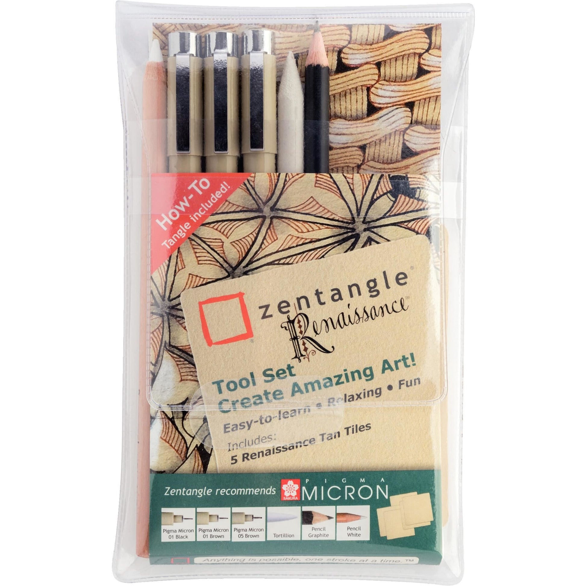 Sakura Zentangle Renaissance Fineliner – 11 Stk., 0,45 mm, braun
