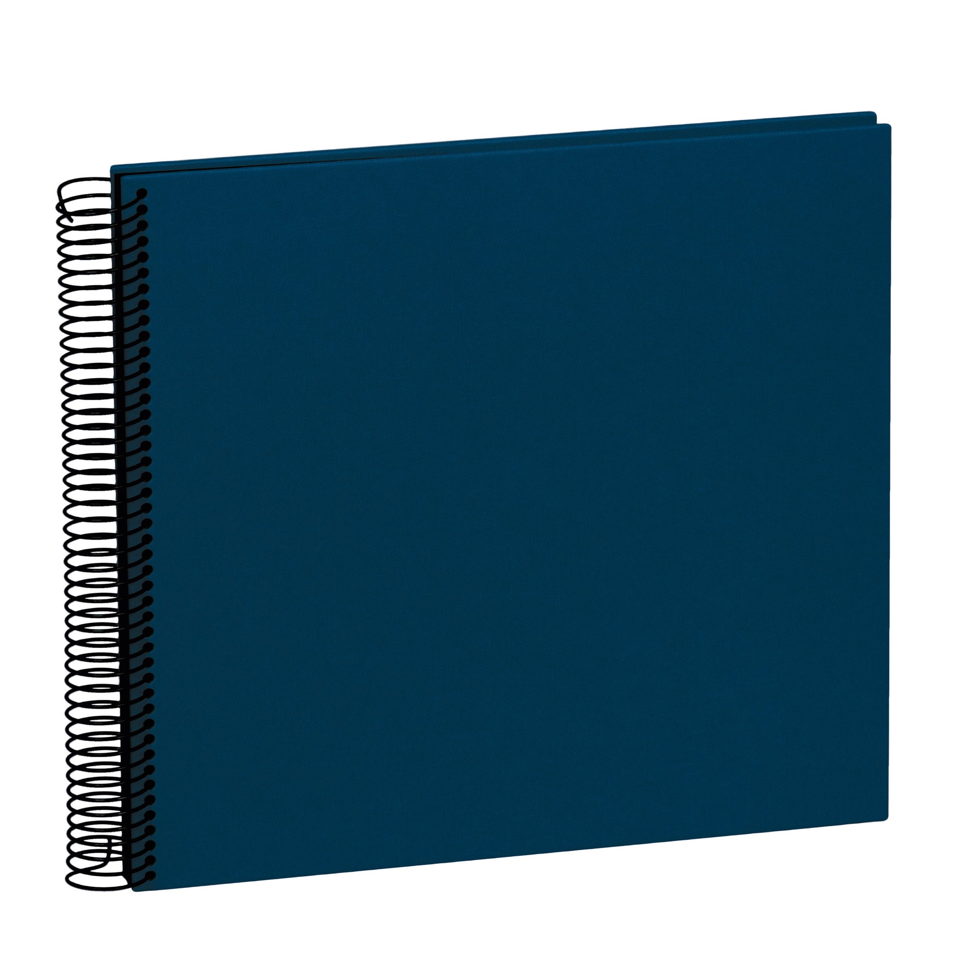 Semikolon Fotoalbum Wiro Economy – für 230 × 223 mm, blau, Spiralbindung, Textil