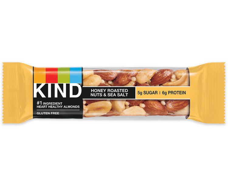 Kind BE-KIND Nussriegel – Honig-geröstete Nüsse & Meersalz, glutenfrei – 12 × 40 g