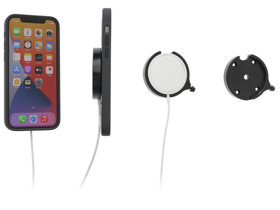Brodit Auto-Halterung, Schraubbefestigung – für iPhone 12–13 – Schwarz, ABS/Acetal