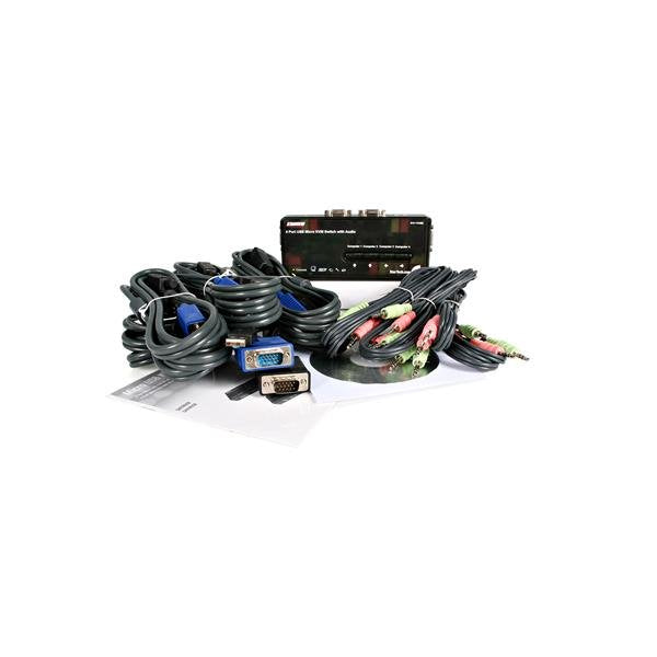 StarTech.com KVM-Switch, 4-Port, USB, Audio In