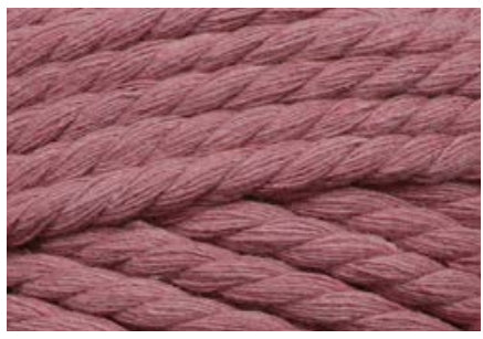 GLOREX Makramee-Kordel Mauve – Ø 3 mm, 250 g, 63 m, Baumwolle/Polyester