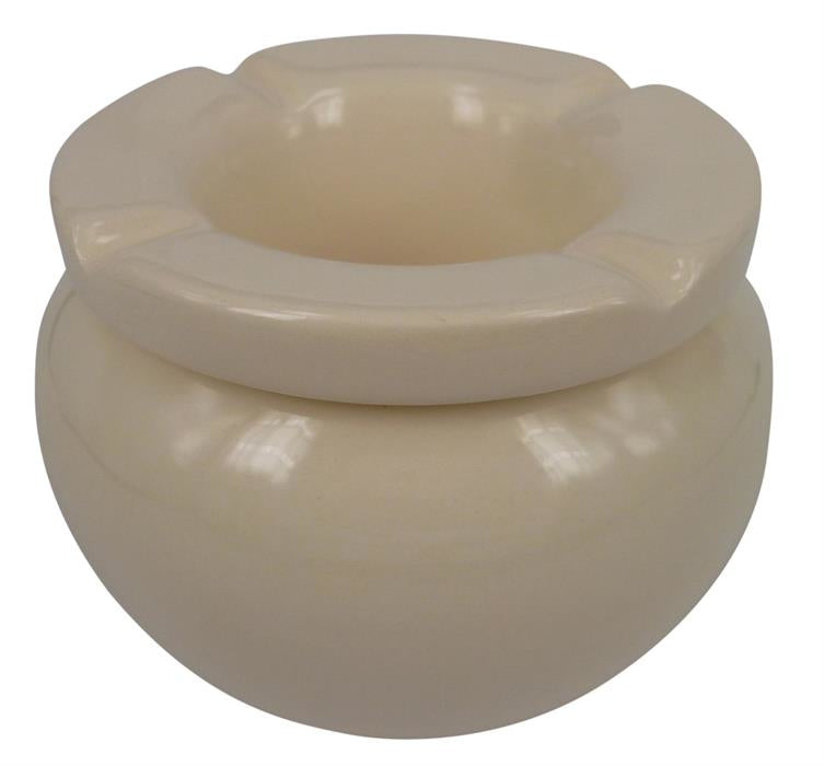 Dameco Aschenbecher – Ø 10 × 10 cm – Keramik, weiss