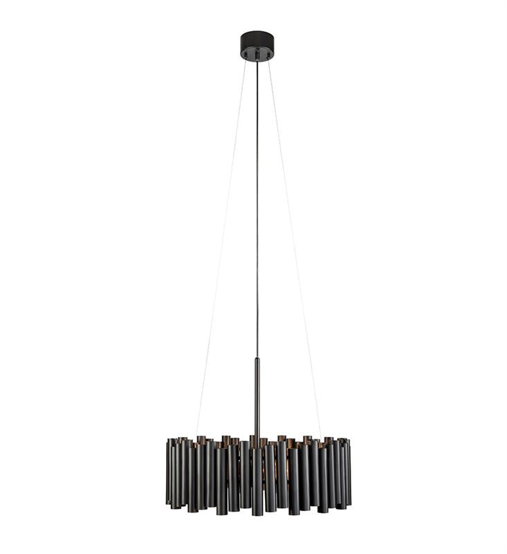 Markslöjd Pendelleuchte Level – 3-flammig, Ø 53 × 20 cm, 180 W, dimmbar, schwarz, exkl. 3× E27