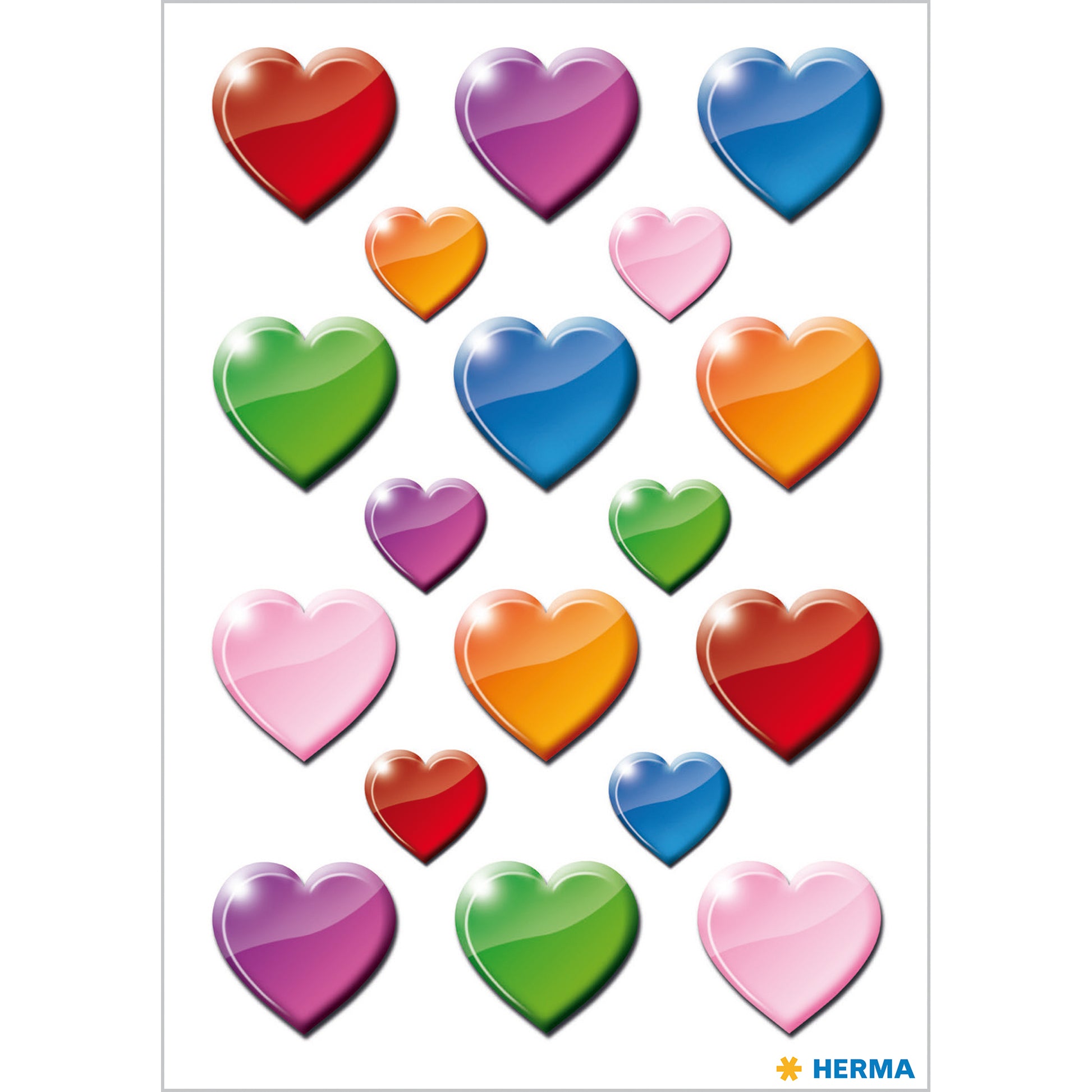 HERMA Schmucketiketten – 84 × 120 mm – mehrfarbig – 54 Stk.