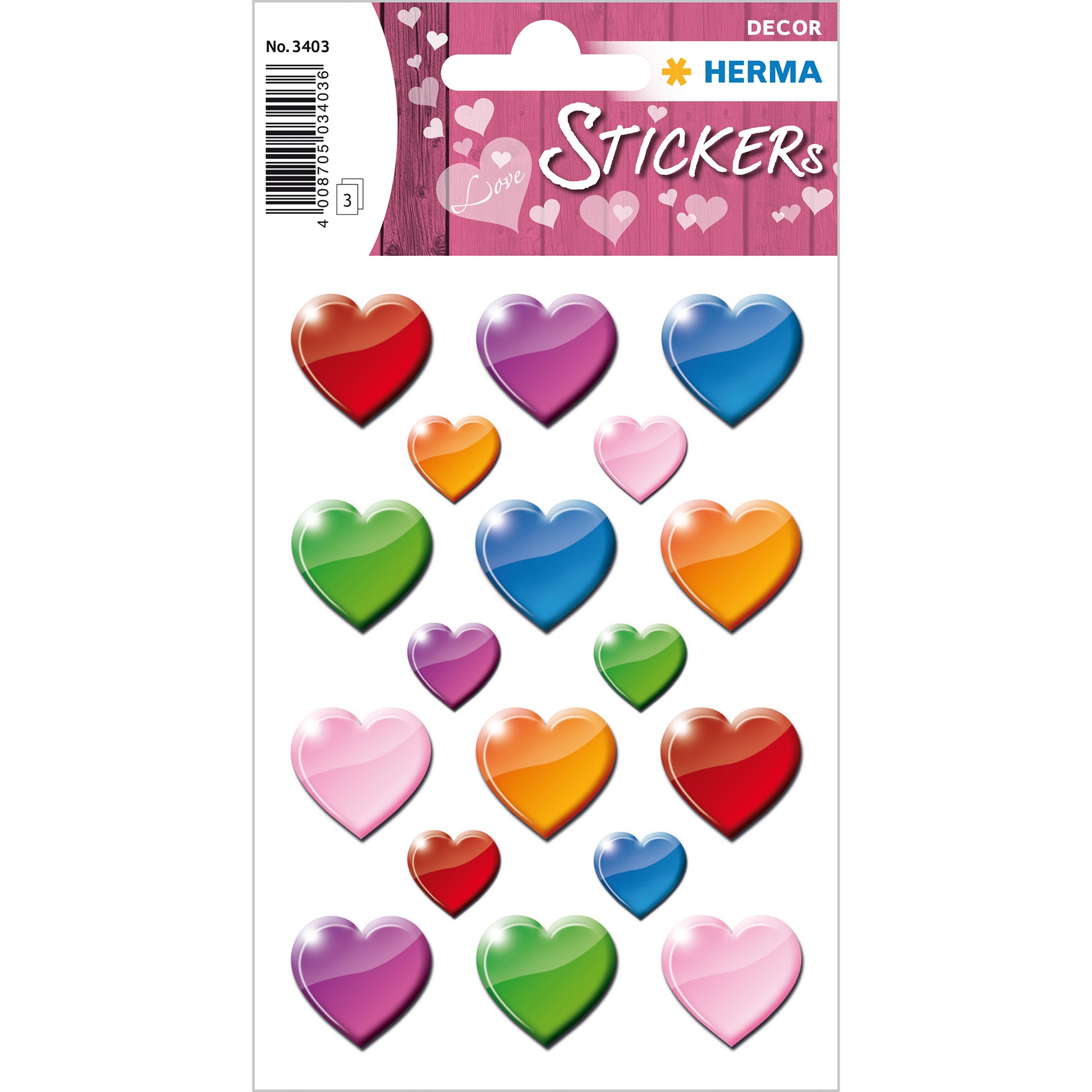 HERMA Schmucketiketten – 84 × 120 mm – mehrfarbig – 54 Stk.