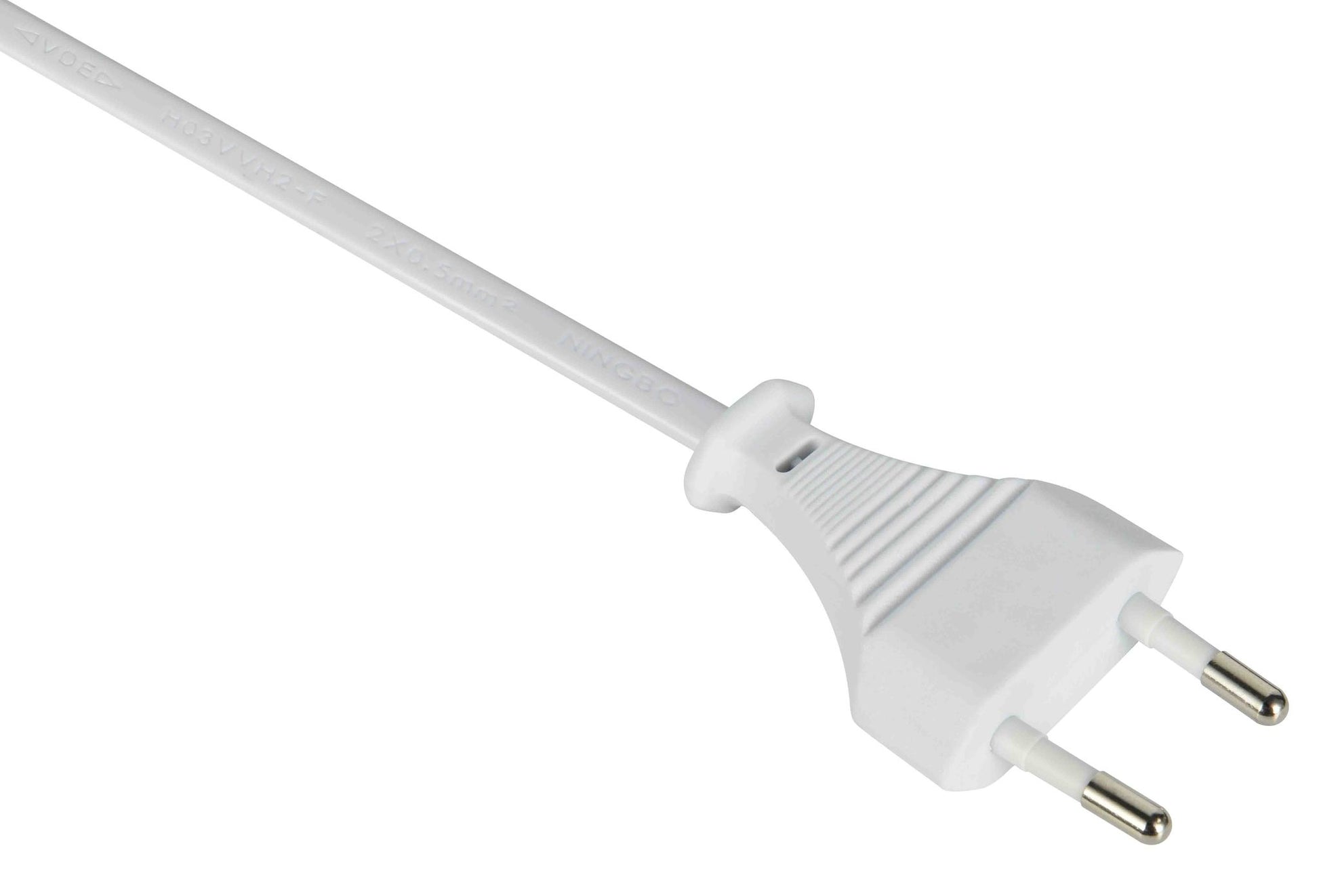 M. Schönenberger USB-Verlängerungskabel 18 W – USB-C×1, USB-A×1, 3 m – EU-Stecker (Typ C) – Weiss, Grau