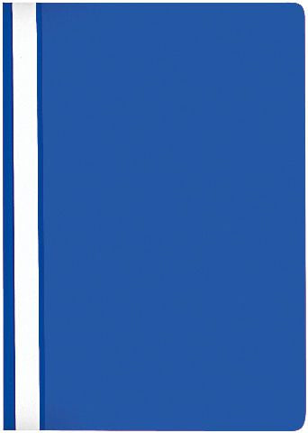 Buroline Schnellhefter für A4, Polypropylen (PP), Blau – Transparenter Vorderdeckel, mit Abheftvorrichtung