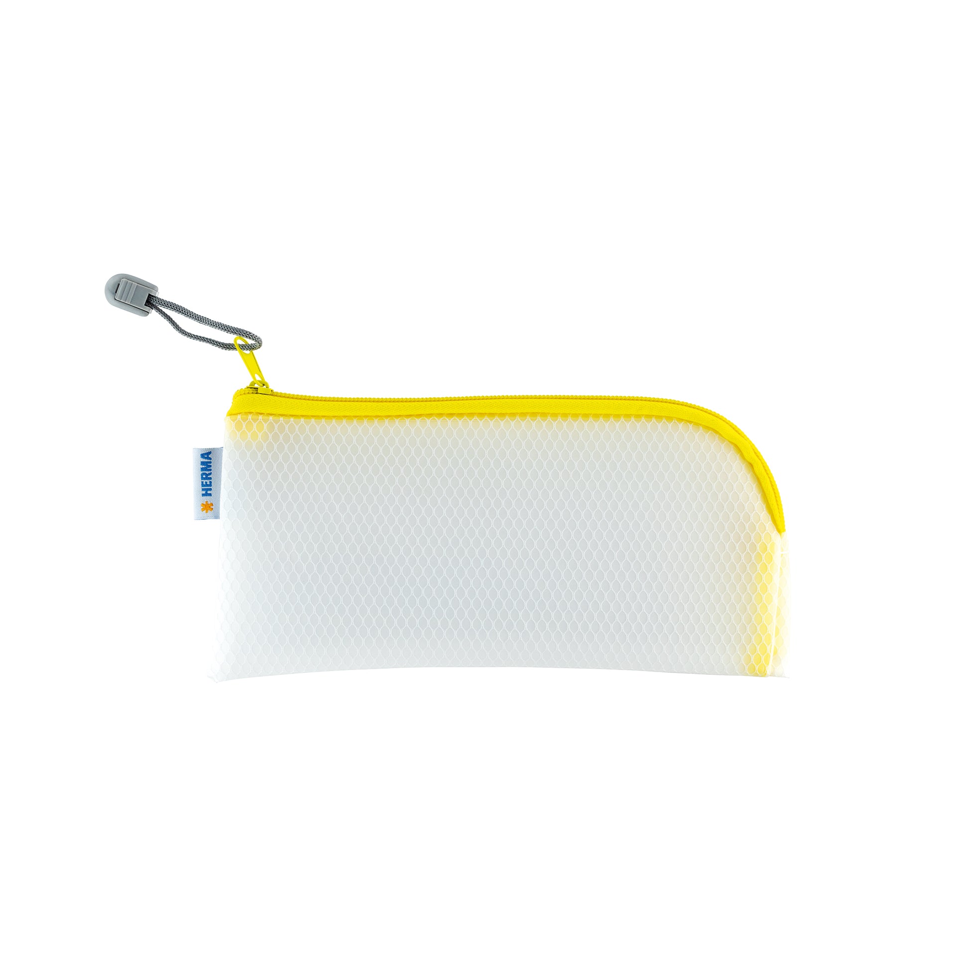 HERMA Reissverschlusstasche – Gelb – Kunststoff – 23 × 11 × 0,7 cm