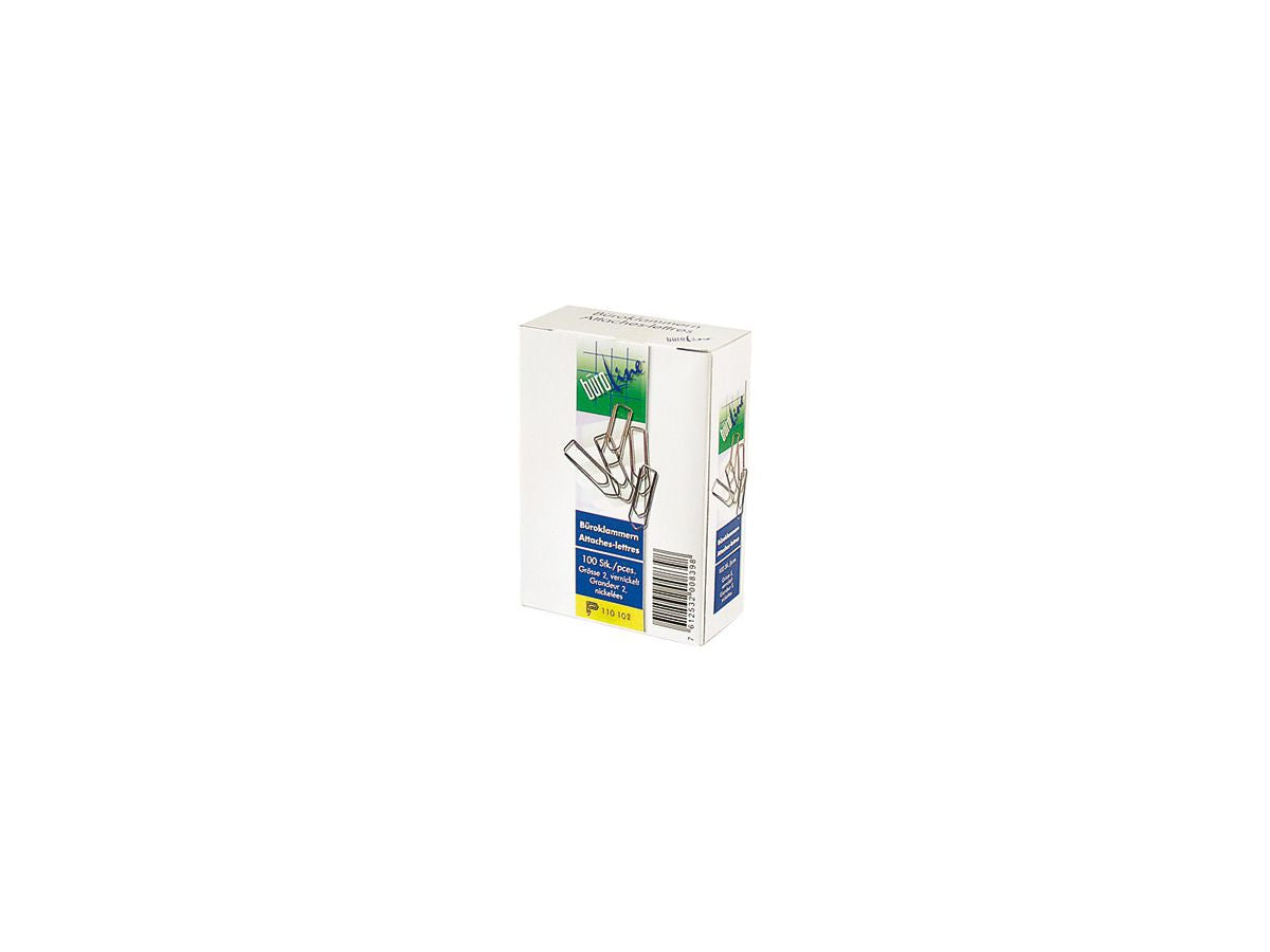 Buroline BÜROLINE Büroklammern 32 mm – vernickelt – 100 Stk.
