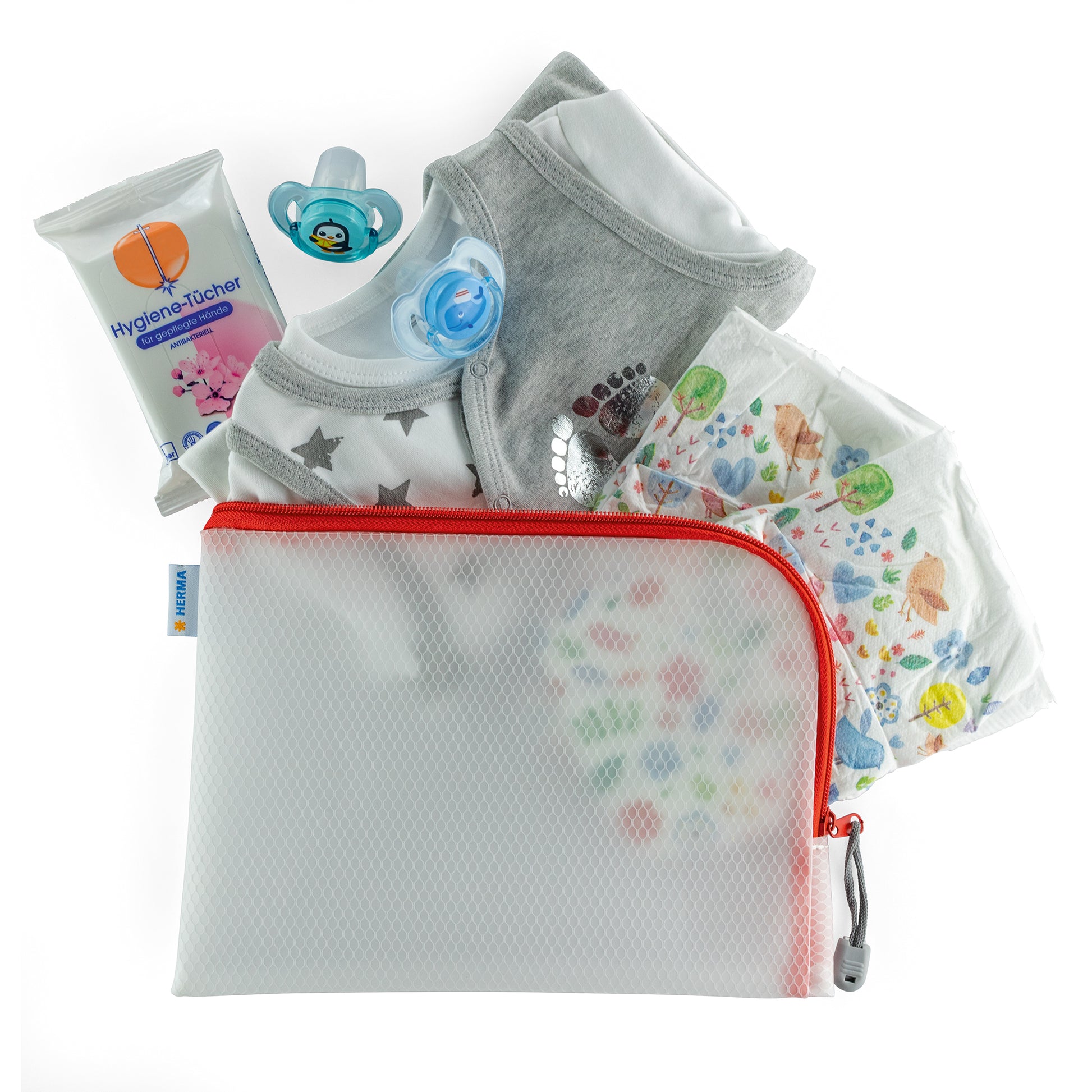 HERMA Reissverschlusstasche Etui – Grün – Kunststoff – 26,0 × 20,0 × 0,7 cm