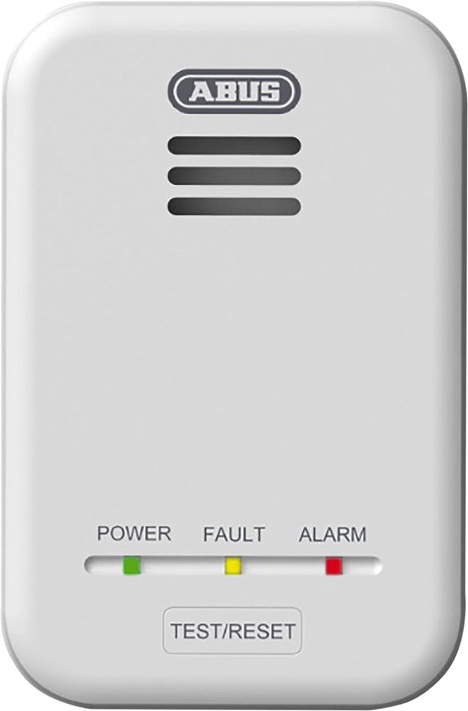 ABUS GWM100ME – Gaswarnmelder, 230 V, Methan, EN50194‑1:2009 – Weiss