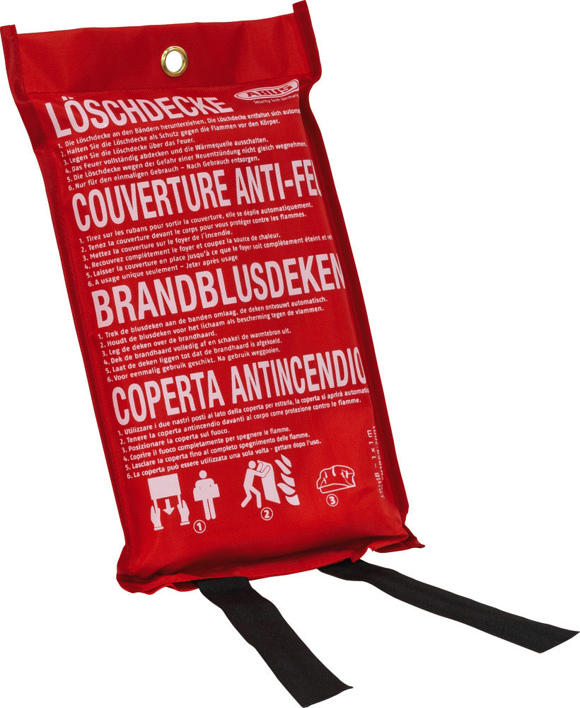 Abus Löschdecke – 100 × 100 cm, DIN EN 1869:2001, Fiberglas