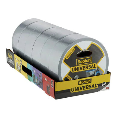 3M Scotch Universal Gewebeband/Gaffa – 48 mm × 50 m, silber, 1 Stück