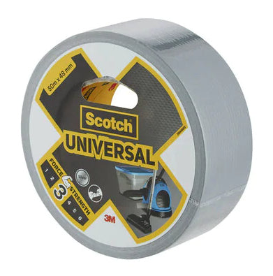 3M Scotch Universal Gewebeband/Gaffa – 48 mm × 50 m, silber, 1 Stück
