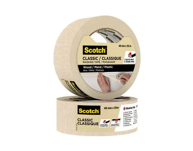 3M Malerband Classic, beige – 48 mm × 50 m, innen, rückstandsfrei bis 3 Tage