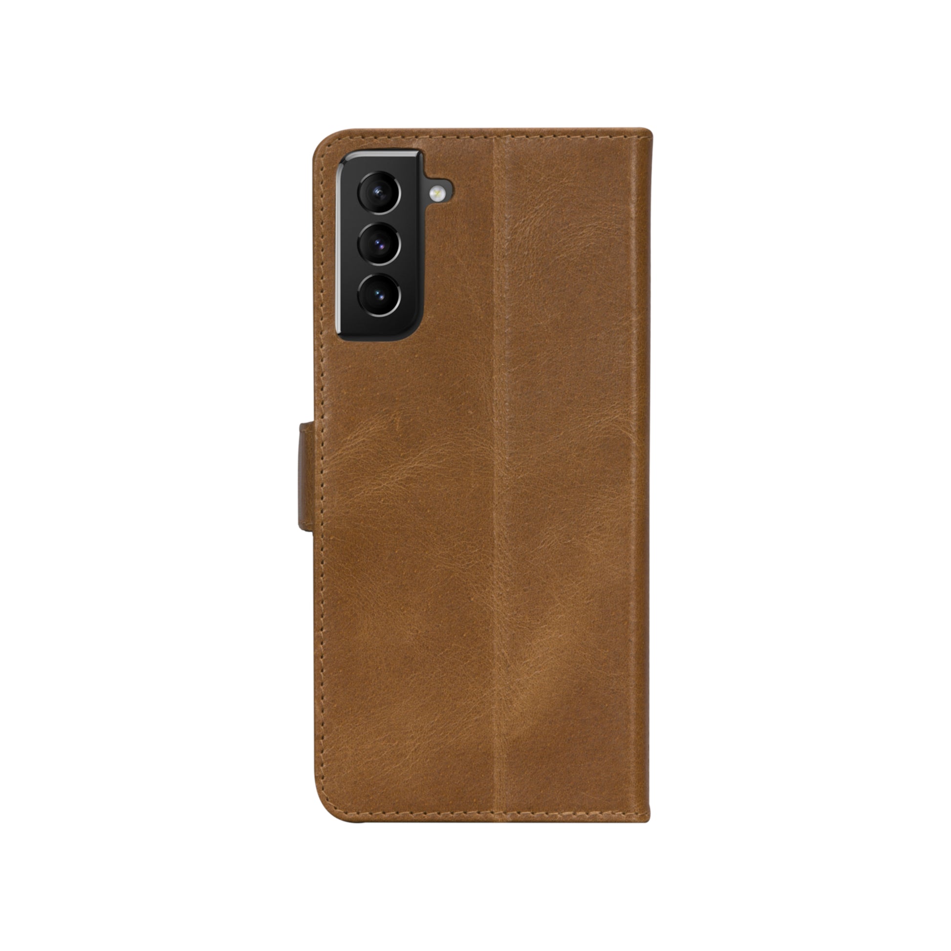 dbramante1928 Copenhagen Slim Wallethülle – für Samsung Galaxy S21, Leder, Braun, Magnetverschluss