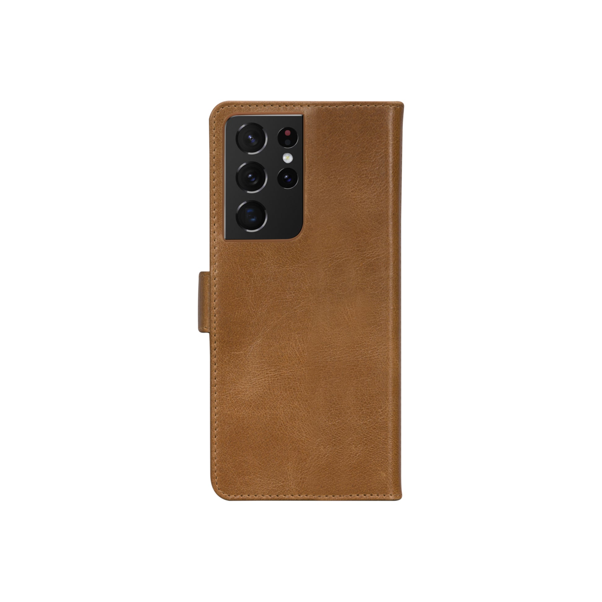 dbramante1928 Lynge Wallethülle – für Samsung Galaxy S21 Ultra, 3 Kartenfächer, Leder, Braun