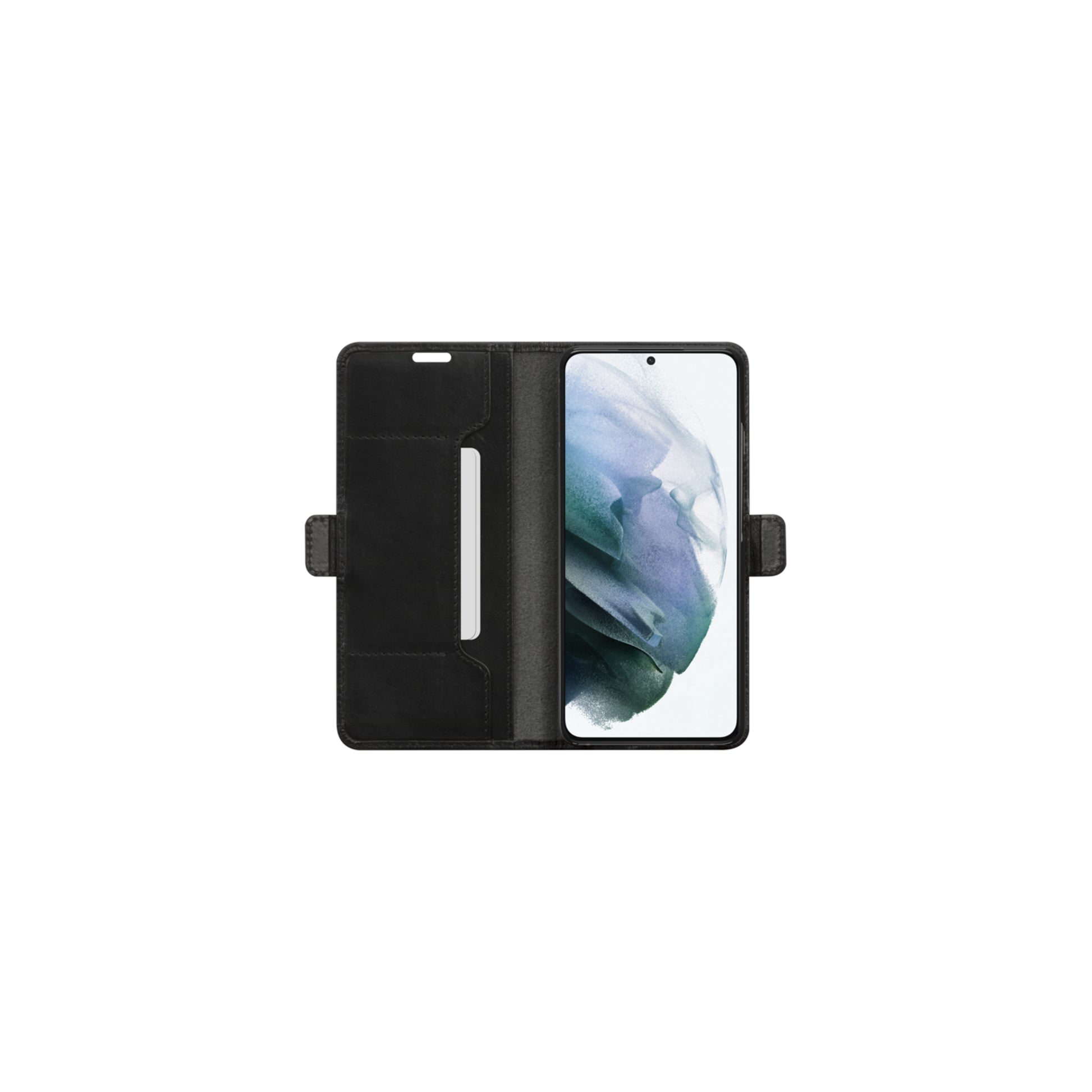 dbramante1928 Copenhagen Slim – Wallethülle – für Samsung Galaxy S21 Plus, 1 Kartenfach, Leder, Schwarz